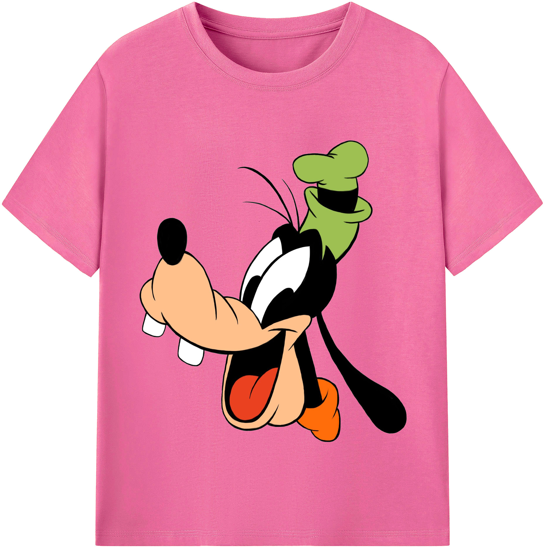 （画像用） ミッキーマウス Mickey Mouse レディースカジュアルプリントTシャツ（綿100％）